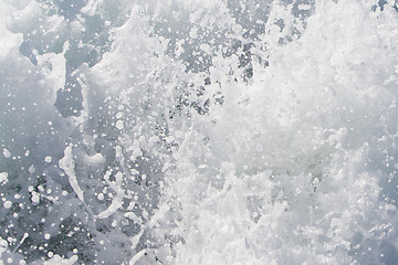 Image showing Wave of a ferry ship on the open ocean