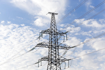 Image showing High-voltage power poles