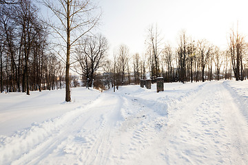 Image showing road in the winter