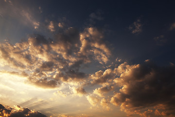 Image showing the sky during sunset