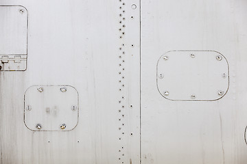 Image showing Aircraft metal cladding
