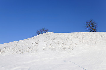 Image showing snow covered hill