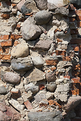 Image showing Old brick wall