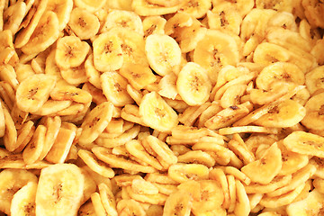 Image showing dried banana slices texture