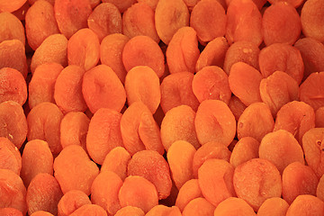 Image showing dried apricots background