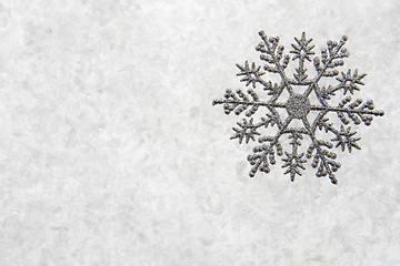 Image showing christmas decoration snowflake