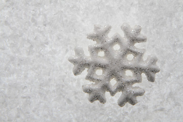 Image showing christmas decoration snowflake