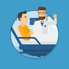 Image showing Doctor visiting patient.