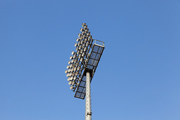 Image showing The stadium lighting