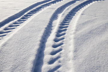 Image showing road in winter