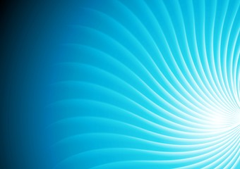 Image showing Abstract shiny blue swirl background