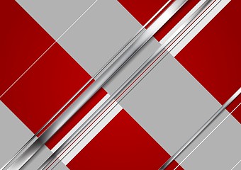 Image showing Minimal tech metallic corporate background