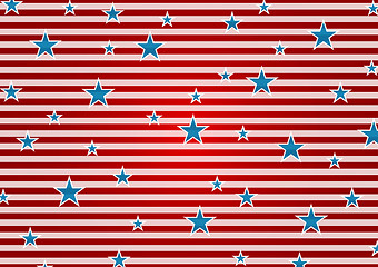 Image showing Presidents Day abstract USA flag colors background