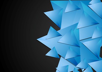 Image showing Abstract polygonal tech background