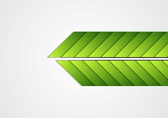 Image showing Green arrows abstract corporate background