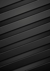 Image showing Black tech corporate stripes background