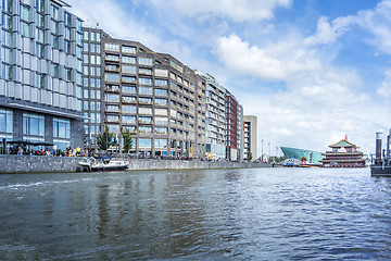 Image showing Amsterdam by boat