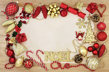 Image showing Christmas Noel Abstract Border