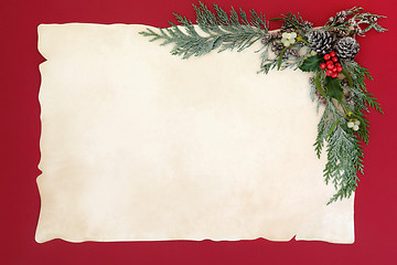 Image showing Christmas Abstract Background Border