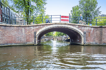 Image showing Amsterdam by boat