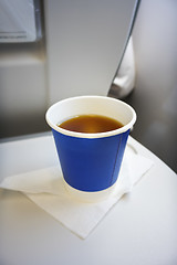 Image showing cup of tee at the plane