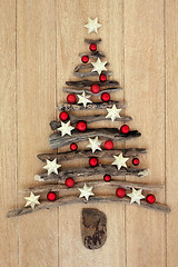 Image showing Driftwood Christmas Tree