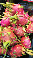 Image showing Thai Dragon fruit at the market