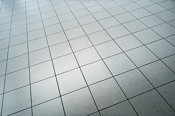 Image showing grid tiles floor background