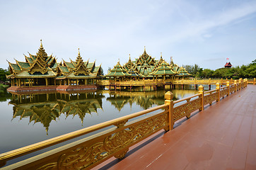Image showing Pavilion of the Enlightened in Ancient city in Bangkok