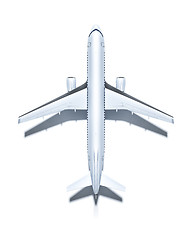 Image showing airplane from above