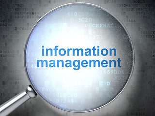 Image showing Information concept: Information Management with optical glass