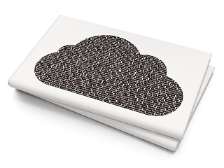 Image showing Cloud computing concept: Cloud on Blank Newspaper background