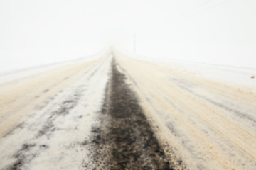 Image showing road in winter