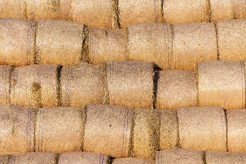 Image showing stack of straw in the field