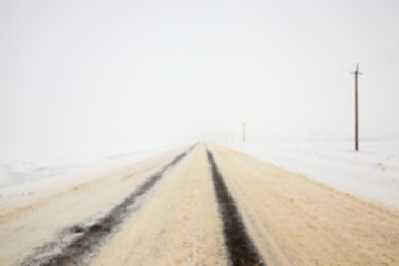 Image showing road in winter