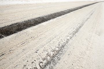 Image showing road in winter