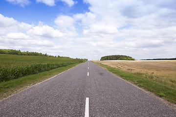 Image showing Asphalt rural road