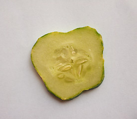 Image showing Sliced Cucumber vegetable