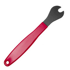 Image showing Red wrench isolated on white