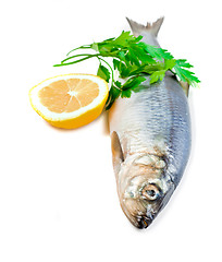 Image showing fish with lemon