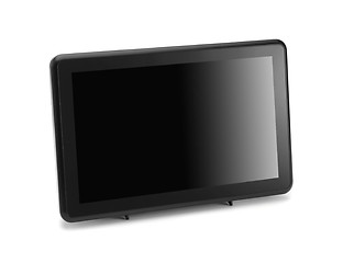 Image showing Modern widescreen lcd tv monitor