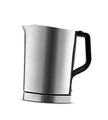 Image showing Stainless steel electric kettle isolated on white