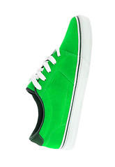 Image showing green sneaker