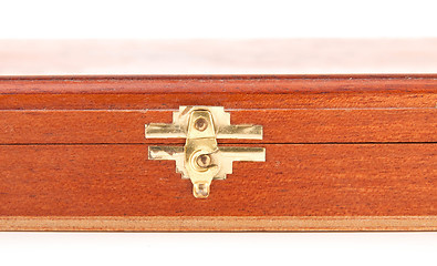 Image showing vintage wooden chest