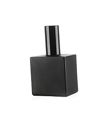 Image showing Black perfume bottle