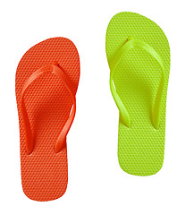 Image showing Summer Flip Flop Sandals isolated