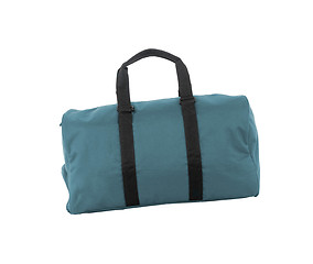 Image showing Blue travel bag on a white background