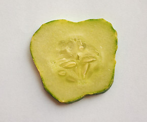 Image showing Sliced Cucumber vegetable