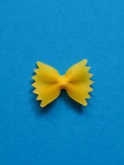 Image showing single farfalle pasta