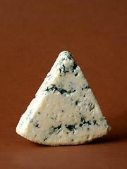 Image showing danish blue semi-soft cheese